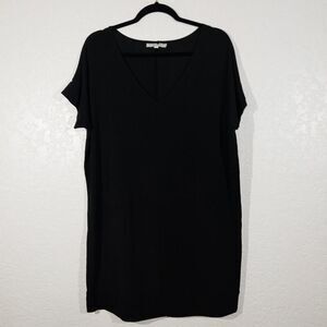 New Bryn Walker Black Italian Fabric Jersey Tunic‎ Dress Size Medium